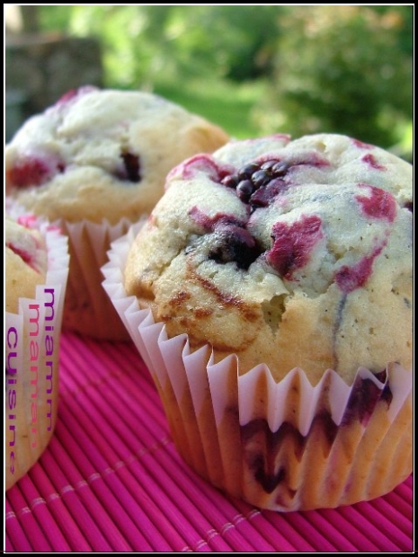 image de la recette Muffins aux fruits rouges