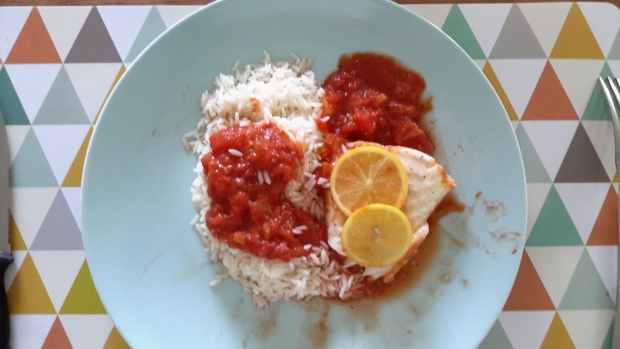 image de la recette Filet de cabillaud à la tomate et au thym