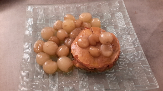 image de la recette Foie gras mi-cuit aux raisins