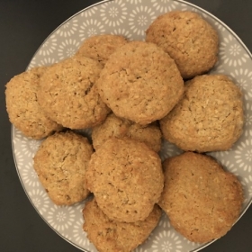 image de la recette Cookies flocon d'avoine coco