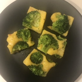 image de la recette Polenta croustillante au brocoli