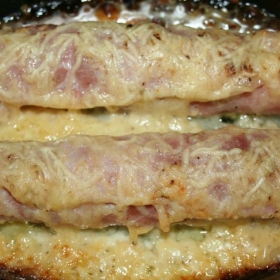 image de la recette Rouleaux de poireaux au jambon