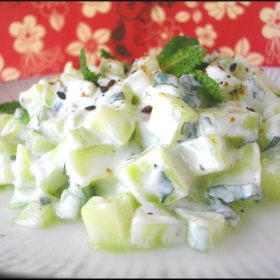 image de la recette Raïta de concombre (inde)